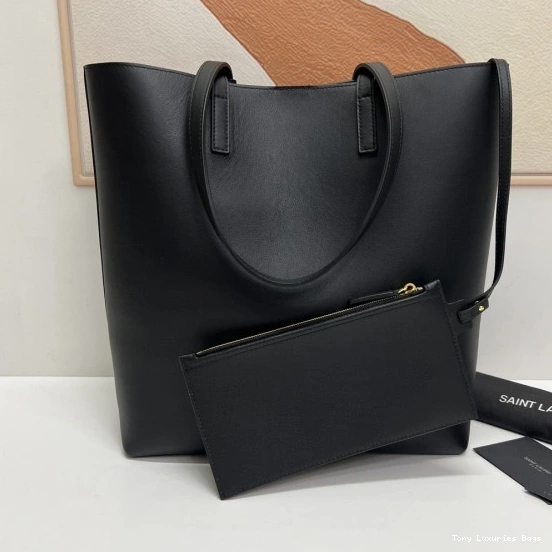 Tony Luxuries SAINT LAURENT LEATHER YSL SHOPPING 0727